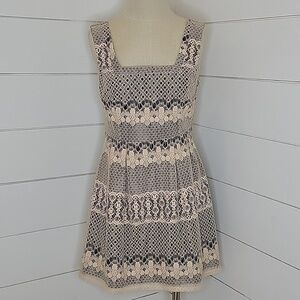 Women's Cream Lace Overlay Square Neck Wedding Dress